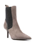 Monili chain-detail leather 85mm boots
